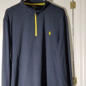 Half zip Ralph Lauren dry fit long sleeve shirt